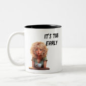 Es ist zu früh zweifarbige tasse (Links)