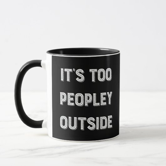 Es ist zu Leute draußen. Tasse (Links)