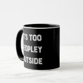 Es ist zu Leute draußen. Tasse (Vorderseite Links)