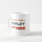 Es ist zu Mensch im Freien Kaffeetasse (Vorderseite Links)