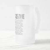 Es ist zu mir mattiertes Bier-Glas griechisch Mattglas Bierglas (VorderseiteRechts)