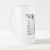 Es ist zu mir mattiertes Bier-Glas griechisch Mattglas Bierglas (Vorderseite Links)