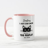 Es ist zu viel Cat-Tasse Tasse (Links)