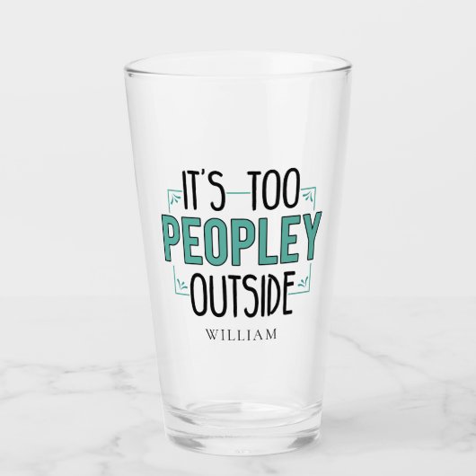 Es ist zu viel Leute von außen Glas (Vorderseite)