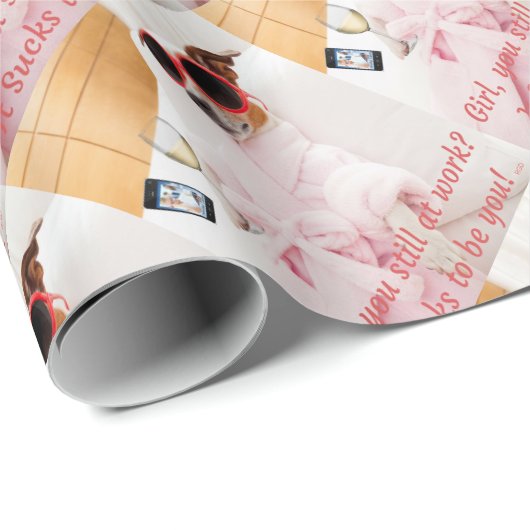 Es ist zum Kotzen Sie sein Geschenkpapier (Rolleneckpunkt)