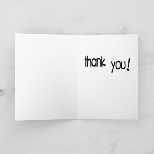 Es ist zweifellos besser zu geben als zu empfangen dankeskarte (Innenseite)