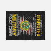 Es kann nicht als Militärlizenveteran erbt werden Fleecedecke (Vorderseite (Horizontal))
