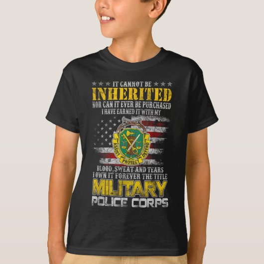 Es kann nicht als Militärlizenveteran erbt werden T-Shirt (Vorderseite)