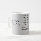 Es kann nicht Morgen sein Kaffeetasse (Vorderseite Links)