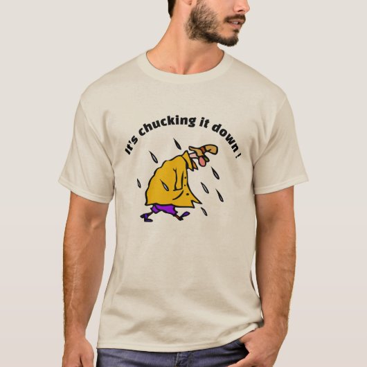 Es kauert es ab, regnet T - Shirt (Vorderseite)