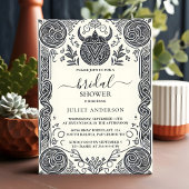 Es keltisches nordisches Fun Mittelalterliches Scr Einladung