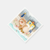 ES KOMMT AUF DIESES AN - Papierservietten (Ecke)