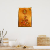 Es kommt! AZTEC 3D Indianermotiv Poster (Küche)