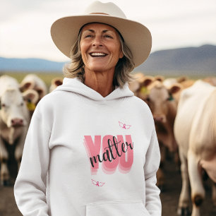 Es kommt darauf an, das Geschenk von Brustkrebs zu Hoodie
