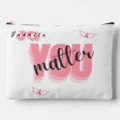 Es kommt darauf an, das Geschenk von Brustkrebs zu Zubehörtasche (Vorderseite)