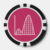 Es kommt in Himbeere hinzu Pokerchips (Vorderseite)