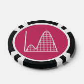 Es kommt in Himbeere hinzu Pokerchips (Einzeln)