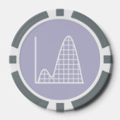 Es kommt in Lavendel hinzu Pokerchips (Vorderseite)