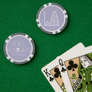 Es kommt in Lavendel hinzu Pokerchips