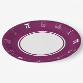 Es kommt in Weinpapier-Platte hinzu Pappteller (Schrägansicht)