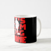 Es kommt nach Hause Fußballspieler-Silhouette Kaffeetasse (VorderseiteRechts)