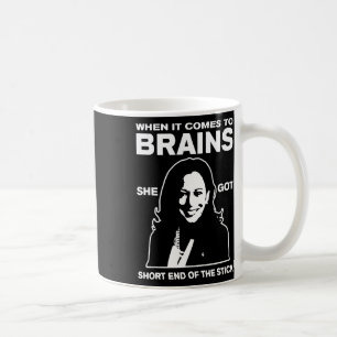 Es kommt zu den Gehirnen, die sie Kurze Ende des T Kaffeetasse