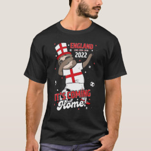 Es kommt Zuhause England, der den Sloth Soccer Foo T-Shirt