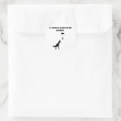 Es könnte immer schlimmer sein runder aufkleber (Tasche)