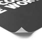 Es könnte schlimmer sein Text Poster (Ecke)