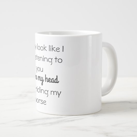 Es könnte so aussehen, als höre ich Tasse (Vorderseite Rechts)