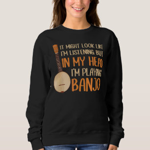 Es könnte so aussehen, als ob ich in meinem Kopf h Sweatshirt