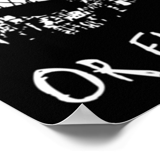 Es krümmt die Haut Poster (Ecke)