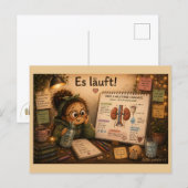 Es läuft! postkarte (Vorne/Hinten)