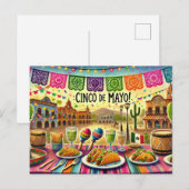 Es lebe Cinco de Mayo! Postkarte (Vorne/Hinten)