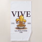 Es lebe die freie Poutine Strandtuch (Vorderseite)