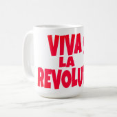 Es lebe die Revolution Kaffeetasse (Vorderseite Links)