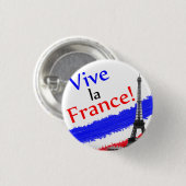 Es lebe Frankreich! Button (Vorne & Hinten)
