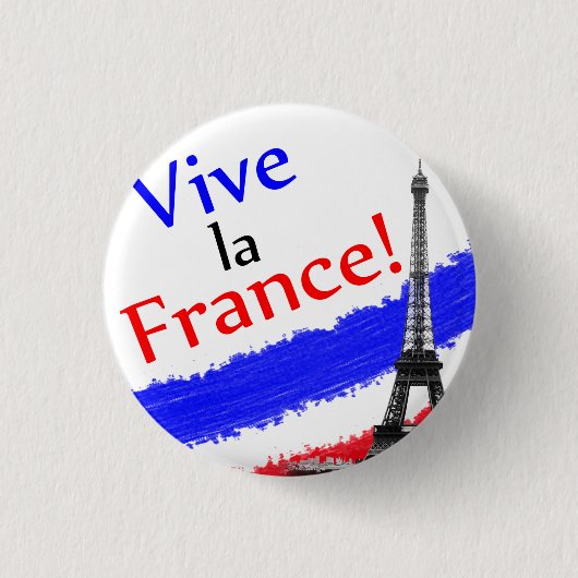 Es lebe Frankreich! Button (Vorderseite)
