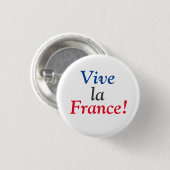 Es lebe Frankreich! Button (Vorne & Hinten)