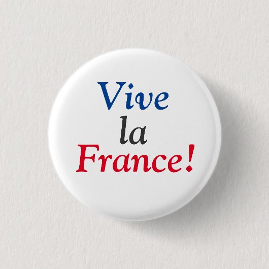 Es lebe Frankreich! Button (Vorderseite)