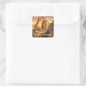 ES LEBE FRANKREICH - PARIS QUADRATISCHER AUFKLEBER (Tasche)