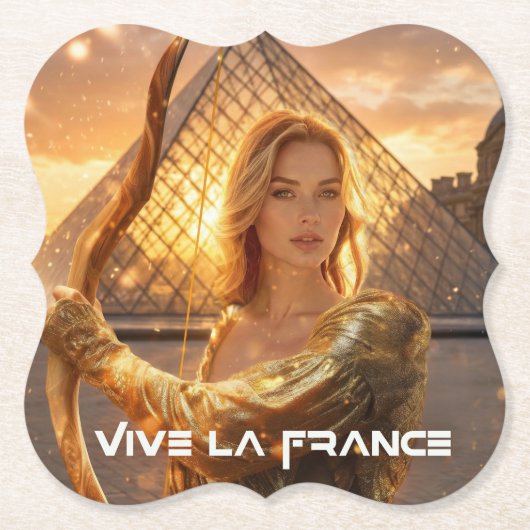 ES LEBE FRANKREICH - PARIS UNTERSETZER (Vorderseite)
