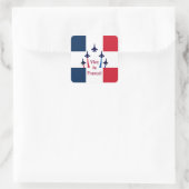 Es lebe Frankreich Quadratischer Aufkleber (Tasche)