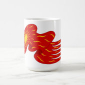 Es lebe Frankreich! Rote Oriflamme mit Sonne Kaffeetasse (Mittel)