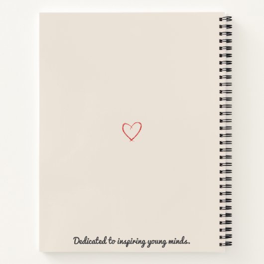 ES Lehrer Wertschätzung Geschenk Zolllehrer Notizblock (Rückseite)