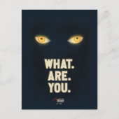 Es leuchtet die Augen "Was.Are.You". Postkarte (Vorderseite)