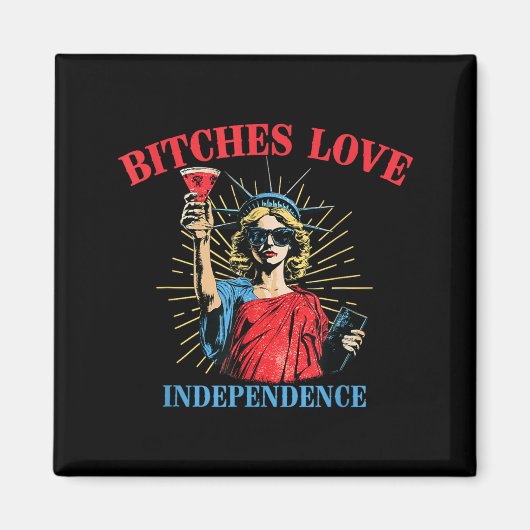 Es Liebe Unabhängigkeit 4. Juli Freiheitsstatue Magnet (Vorne)