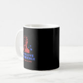 Es Liebe Unabhängigkeit Funny 4. Juli Thomas Jeff Kaffeetasse (Vorderseite Links)