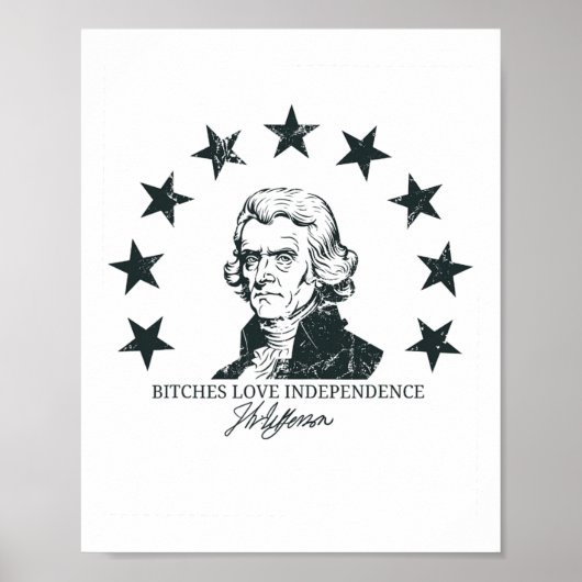 Es Liebe Unabhängigkeit Funny 4. Juli Thomas Jeff Poster (Vorne)