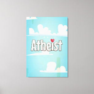 Es liebt Atheist zu sein Leinwanddruck
